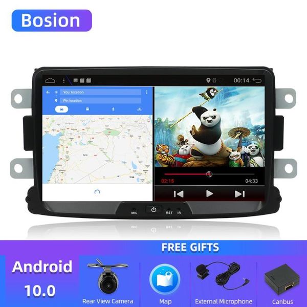 

player bosion car dvd android 10.0 for dacia lodgy logan duster sandero navigation multimedia with 1 din radio gps video wifi