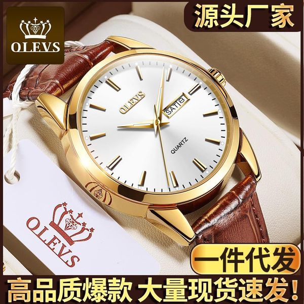 

wristwatches double waterproof quartz watch men men's, Slivery;brown