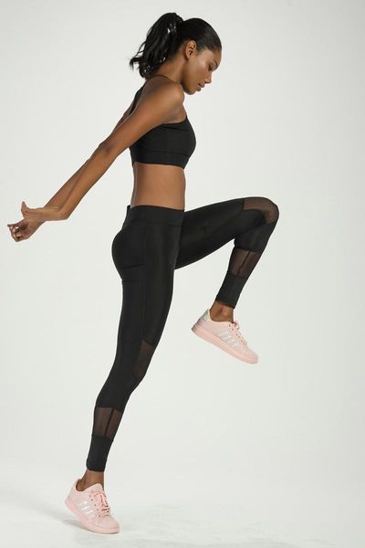 

women's leggings women black tulle detailed tights 0298