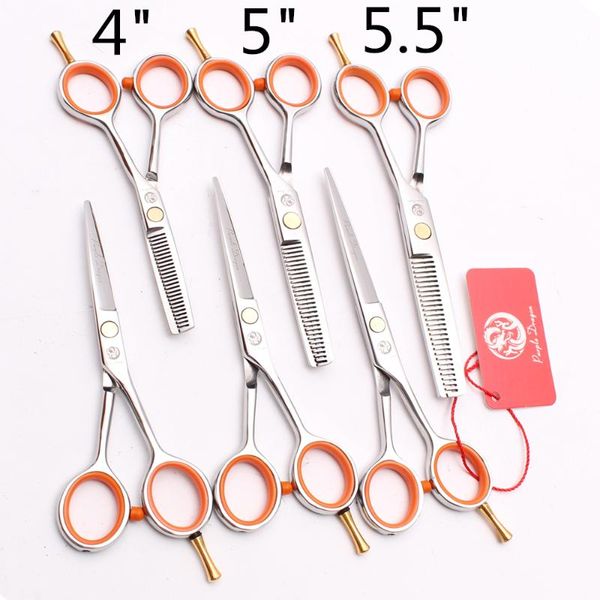 

hair scissors 2pcs 4" 5" 5.5" purple dragon thinning cutting shears style tool hairdressing professional z1017