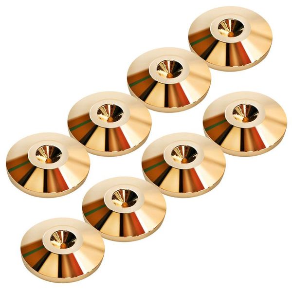 

computer speakers 8pcs spike stand stable floor hifi speaker home cd isolation suspension base foot pad desk absorber copper