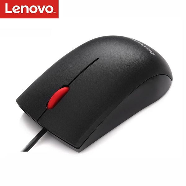 

lenovo m120 red dot wired optical mouse for lappc office home using mice