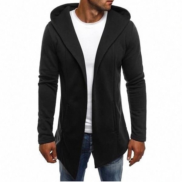 

men's cardigan solid colored fashion keep warm sweaters long sleeve long sweater cardigans hooded white light gray black b6vs#, White;black