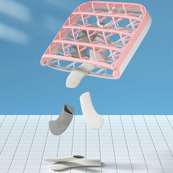 

socks drying basket underwear rack balcony clothes storage foldable artifact hanger hangers & racks