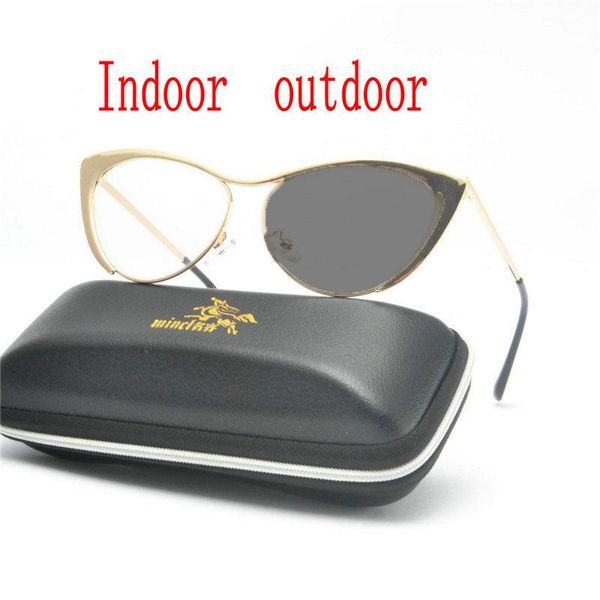 

fashion sunglasses frames mincl 2021 women cat myopia optical sun pochromic finished glasses prescription nx, Black