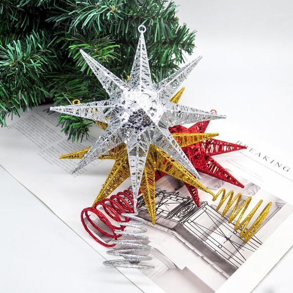 

christmas decorations 1pc exquisite wrought iron decoration beautiful tree star family octagonal navidad year