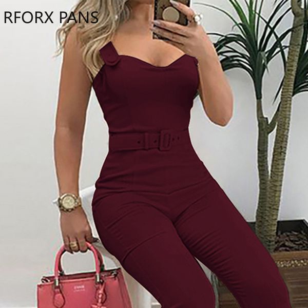 

thin strap button design jumpsuit casual look for women 2021, Black;white