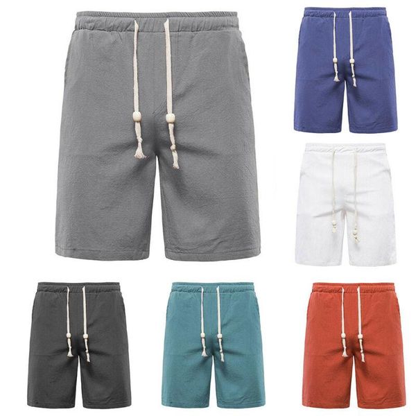 

men's shorts youth casual medium pants summer men beach thin short trouser for 2021 printed, White;black