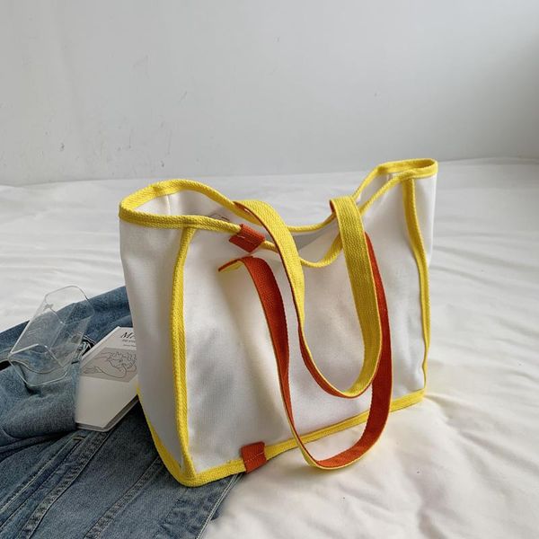 

shoulder bags 2021 ladies underarm bag canvas large capacity casaul shopping tote crossbody