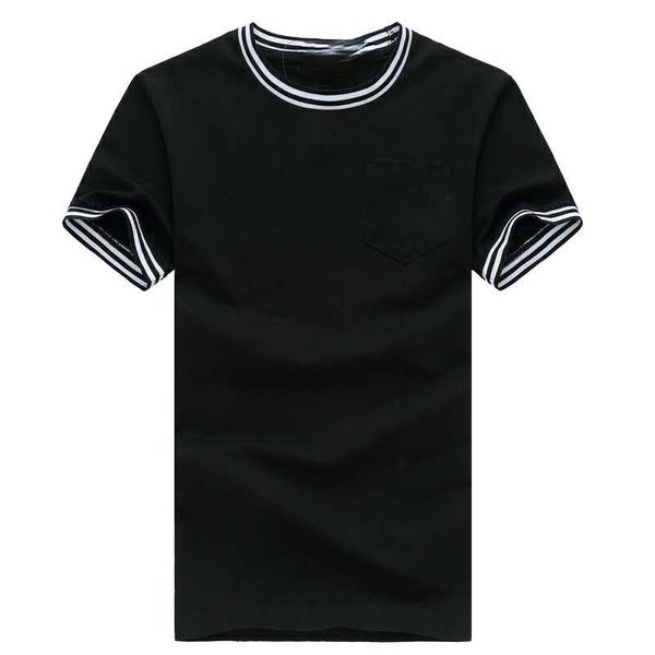 

qulogo876 round collar cultivate one's morality leisure men's t-shirt, White;black