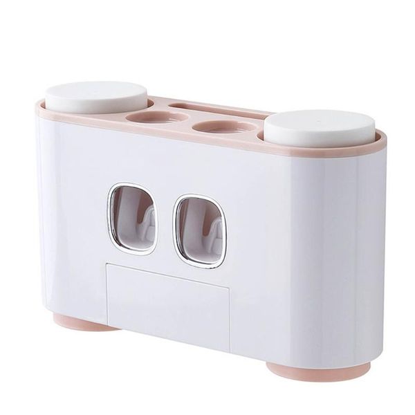 

bathroom storage & organization toothpaste dispenser toothbrushes holder cup wall mount washing sets creative automatic squeezers
