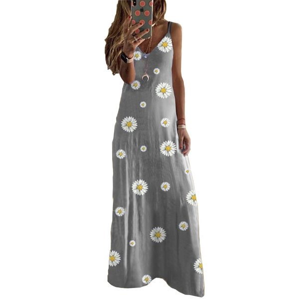 

charming dresses 2021 women's suspender loose print vest, Black;gray