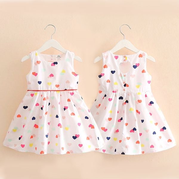 

summer 3 4 6 8-12 years heart shape backless love print sunny princess dance ballet pageant teenage kids party dress girls 210529, Red;yellow