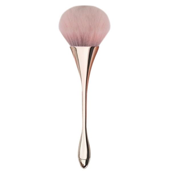 

eyelash curler professional powder blush make-up brush beauty tool portable foundation loose paint soft rose gold cosmetics face makeup brus