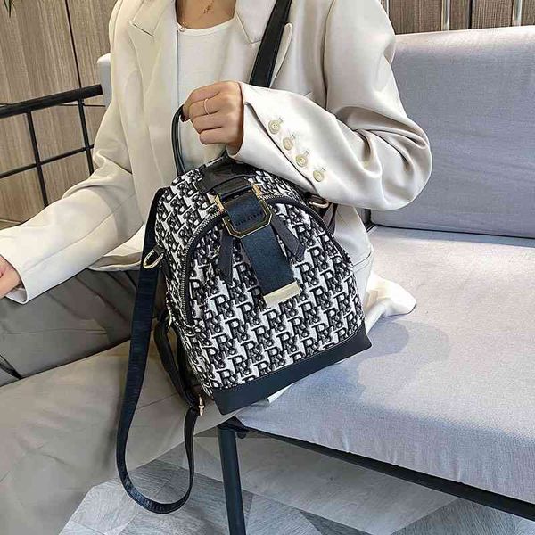 

designer double shoulder bag new canvas women's single college style versatile leisure travel large capacity backpack handbags