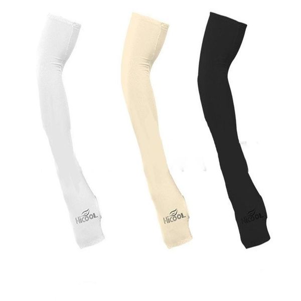 

elbow & knee pads summer outdoor arm sleeves running sun uv protection hand sleeve cover cooling warmer for golf cycling fishing selling, Black;gray
