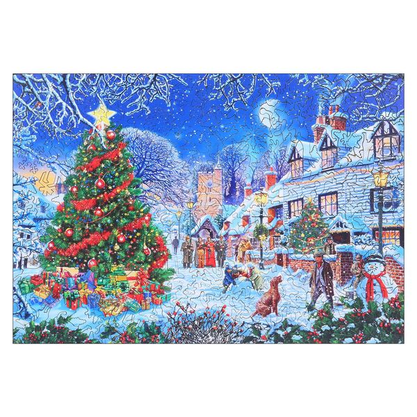 Puzzle di Natale in legno Regali A3 Fai da te Creativo Bellissimi bambini unici fatti a mano Babbo Natale Arti e mestieri Puzzle a forma di regalo per adulti Festival per bambini