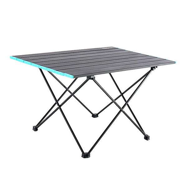 

camp furniture protable aluminium alloy table super light folding sandblasted deskand aluminum leg bracket