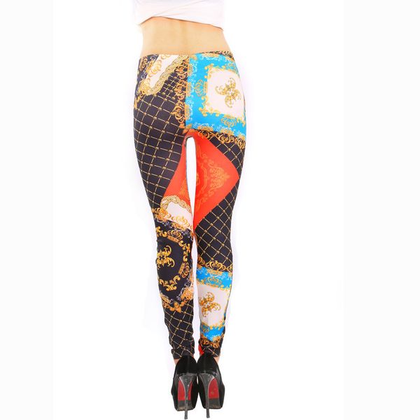 

leggings fashion yiwu totem seamless printing exquisite ankles 047, Black