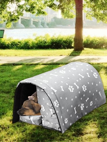 

outdoor pet house waterproof cat litter dog safe and warm shelter sleeping bed suitable for cats or dogs beds & furniture