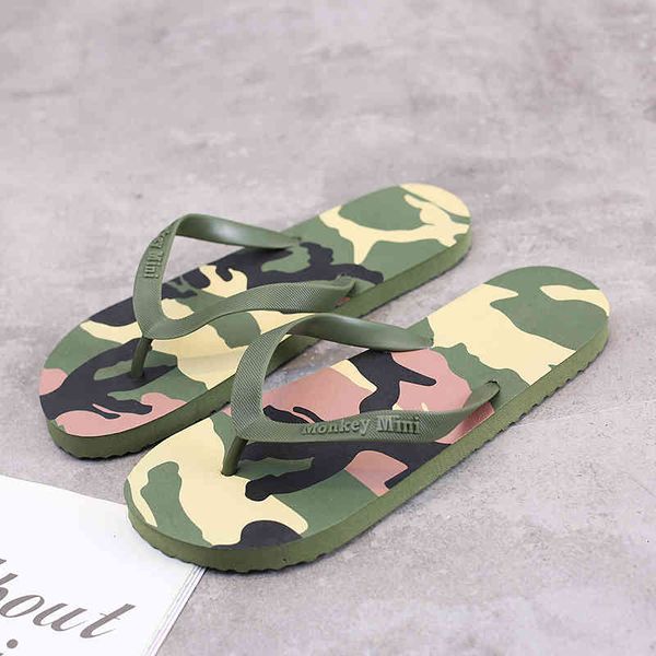 

slippers mens flip flops summer men's sandals style camouflage soft shoes outdoor beach eva massage men, Black