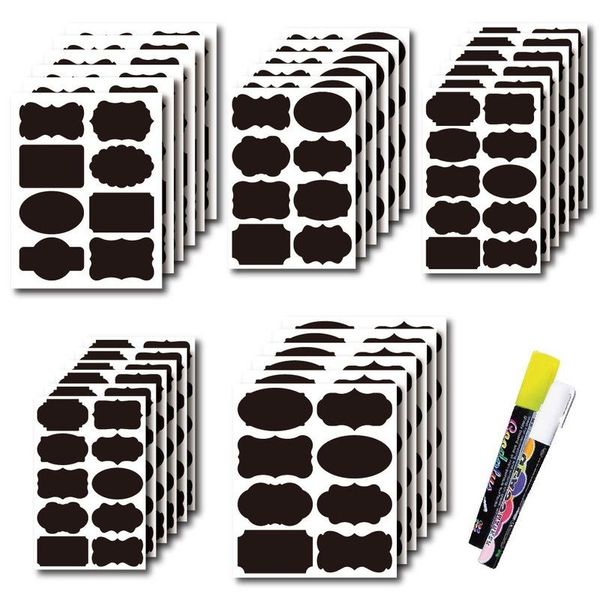 

wall stickers 40pcs kitchen spice jar labels waterproof organizer storage bottles jars label sticker chalkboard tags