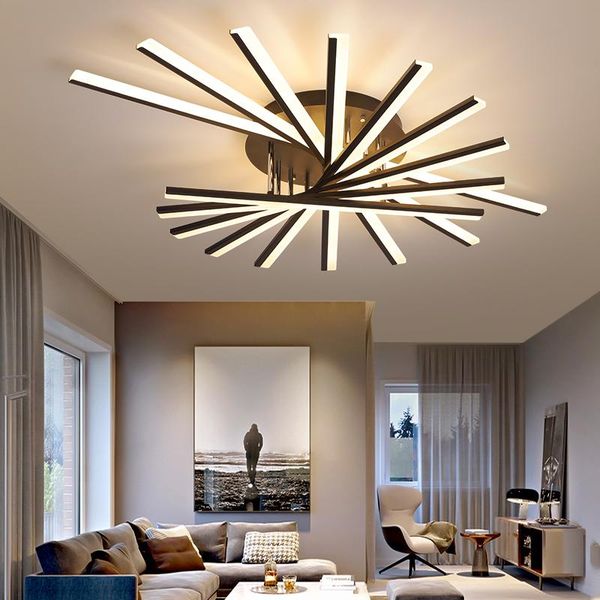 

ceiling lights northern europe modern simple living room light led bedroom creative fan office home lighting