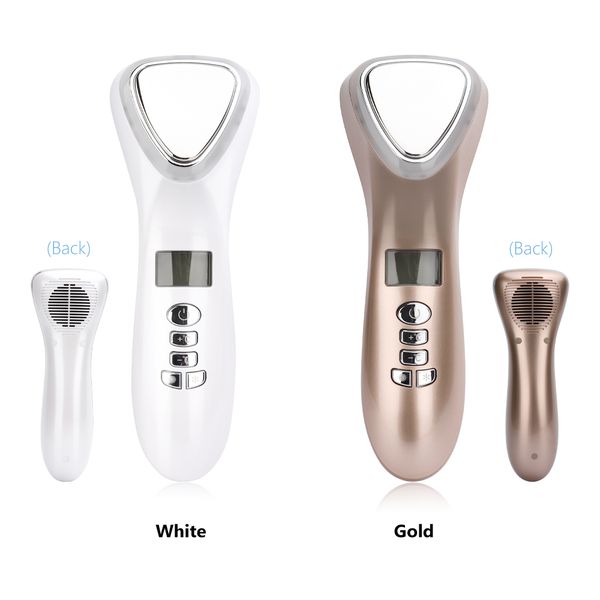 

led pn therapy device face care cold massager hammer red blue light ion beauty instrument anti aging skin tightening