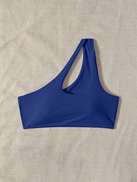 

cut-out one shoulder bikini n3et#, White;black