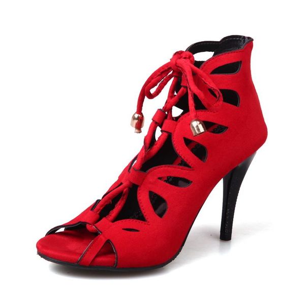 

shoes woman sapato feminino big size 34- 44 sandals ladides fashion high heels party women pumps cool boots 18-4, Black