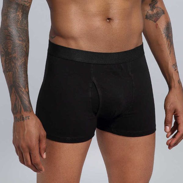 

european size underwear men cotton man shorts boxer breathable mens boxers underpants calzoncillo hombre, Black;white