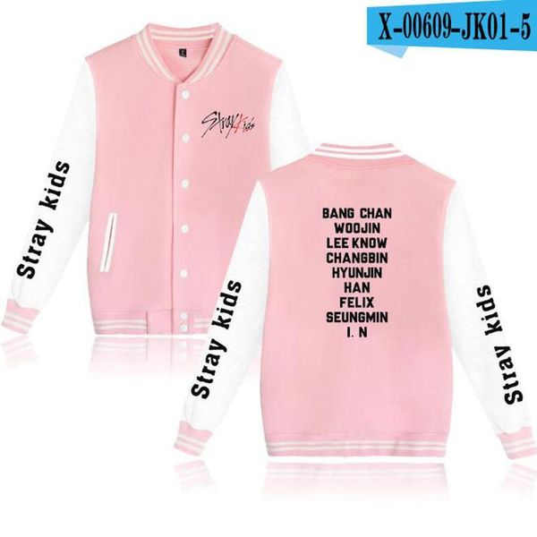 

women's jackets k- harajuku stray kids baseball jacket bomber women i am who korean streetwear hip hop winter and coat, Black;brown