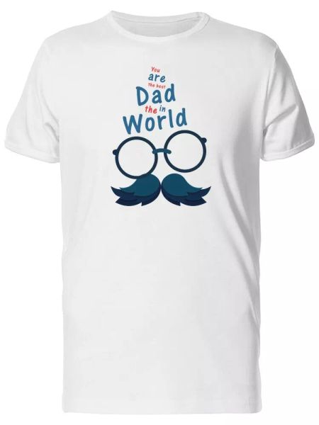

the dad in the world men's tee -image by shutterstock, White;black