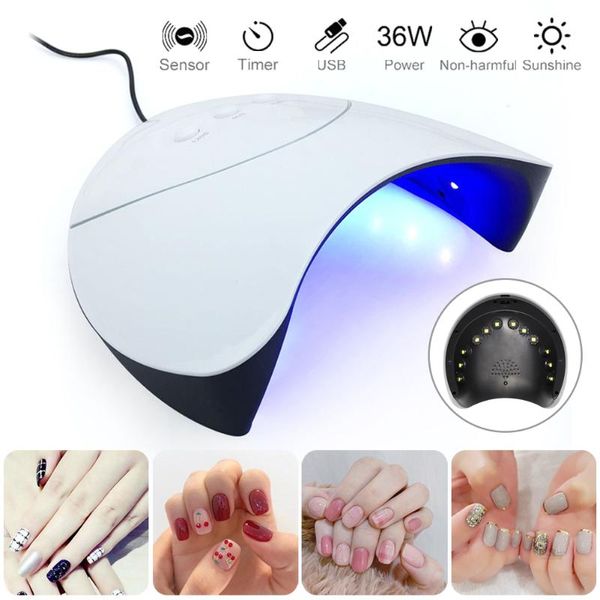 

nail drill & accessories dryer led lamp uv for curing all gel polish with motion sensing manicure pedicure salon tool