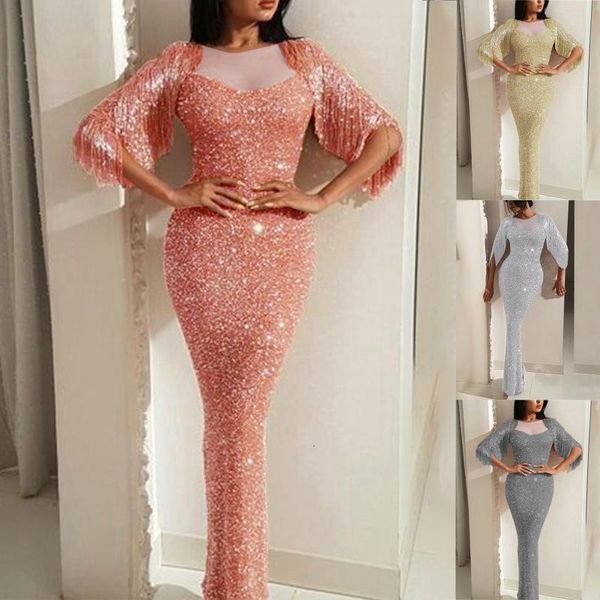 

party dresses women's solid color square collar sequined lace mesh stitching hem slit dress womens fashion clothing vestidos o44m, White;black