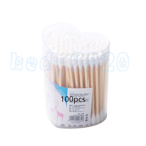 

temporary tattoos 2000pcs disposable double heads cotton swabs women makeup buds with wood sticks for nose ears cleaning