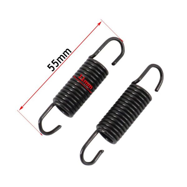 

motorcycle exhaust system 2ps universal spring hooks stainless steel front middle link pipe rotatable metal springs kit set