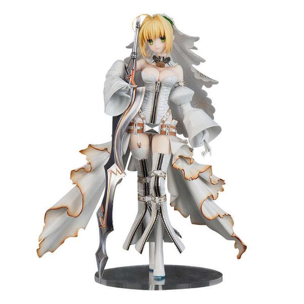 25см Flare Fate/Grand Order Sabre Nero Claudius Bride Anime фигура ПВХ фигура игрушки игрушки модные игрушки сексуальная девушка коллекционная кукла Q0722