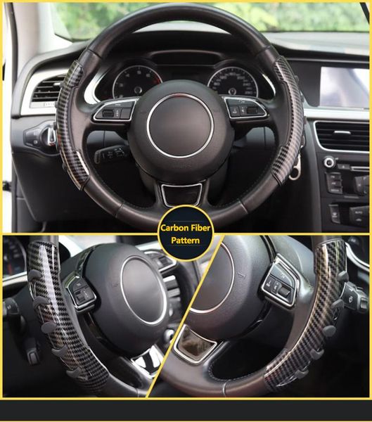 

steering wheel covers universal car cover skidproof auto steering- anti-slip embossing car-styling accessories