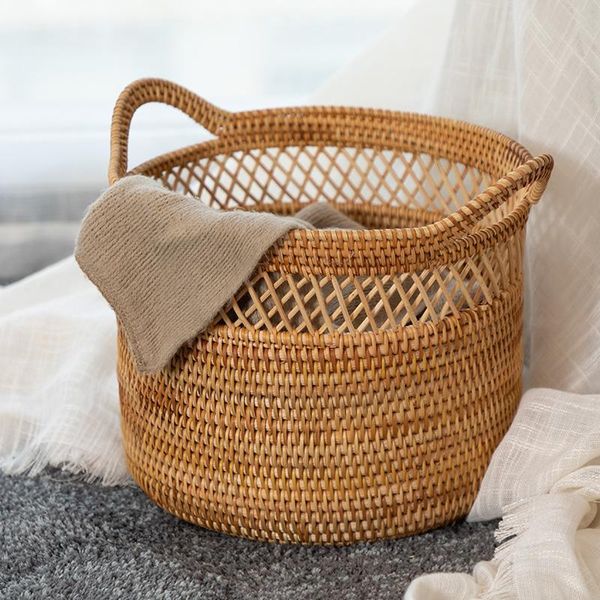 

storage baskets vietnam rattan dirty clothes basket bucket woven toys sundries