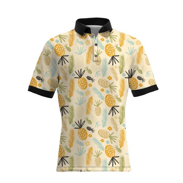 

Fashion Polo Shirt Men' 3d Digital Printed, White