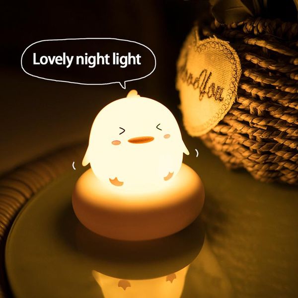 

night lights cute animal led light cat lamp kids baby bedroom deskdecor ornaments gift soft feeding