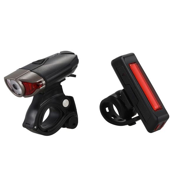 

bike lights abzb-380 usb rechargeable head light set with bicycle tail