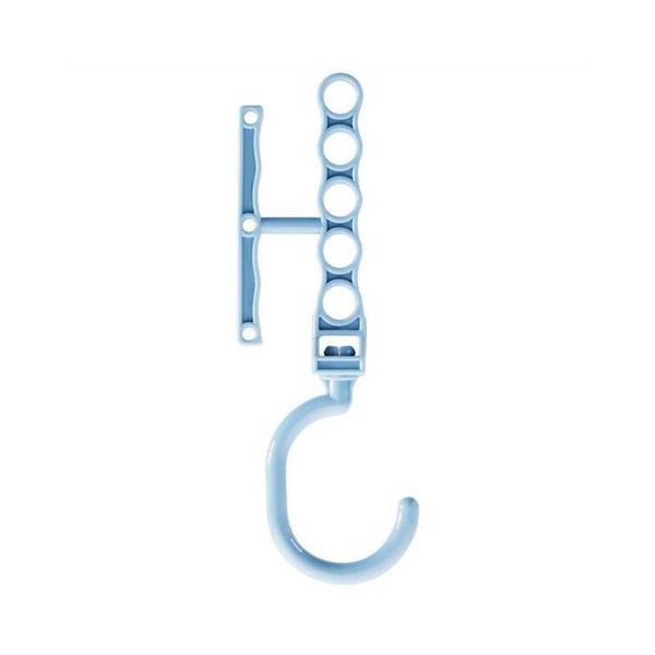 

storage plastic magic hanger creative rotating handle five-hole multi-layer closet finishing clothes rack hangers & racks