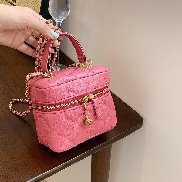 

fashion square small chain shoulder 2021 bag trendy lingge summer portable box foreign female diagonal new style eufls
