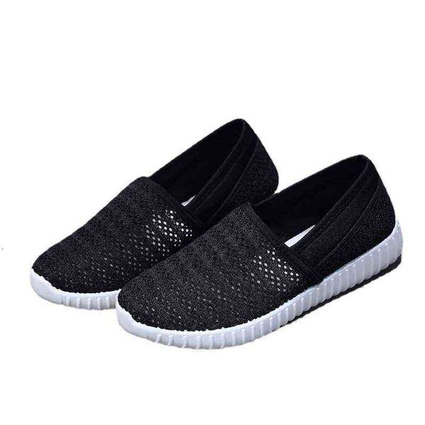 

small white shoes women's breathable mesh casual 2021 autumn fashion single korean, Black