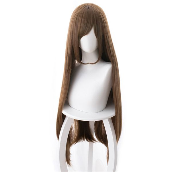 

anime domestic lover cosplay hina tachibana wig 80cm long brown synthetic hair halloween carnival party costume wigs, Black