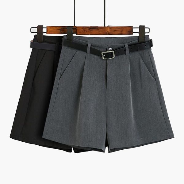 

women's shorts suit spring and autumn high waist loose fitting, White;black