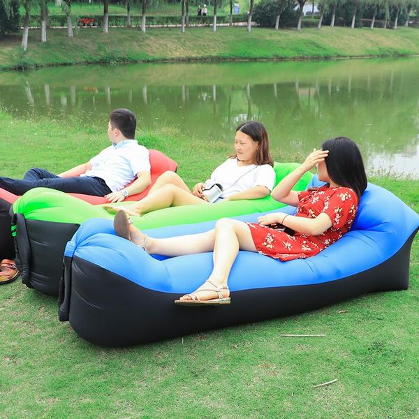 

sleeping bags couch thick durable comfortable air sofa blow up lounge carrying bag travelling camping hiking park pool beach parties