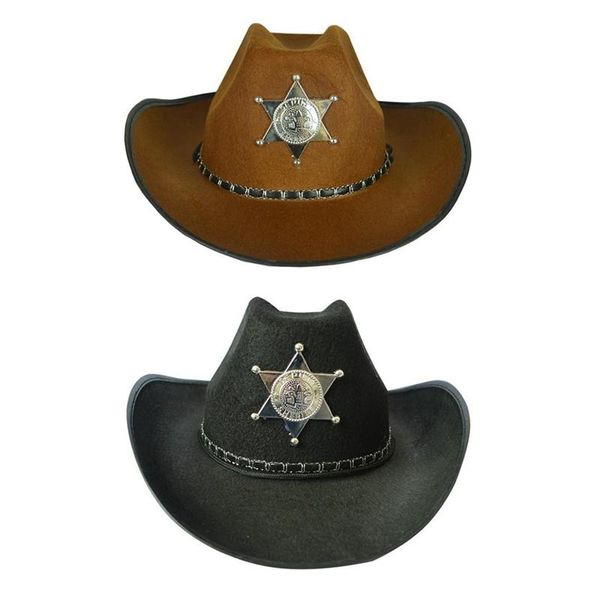 

cloches cowboy western wild west sheriff hat fancy dress halloween venice pentagram